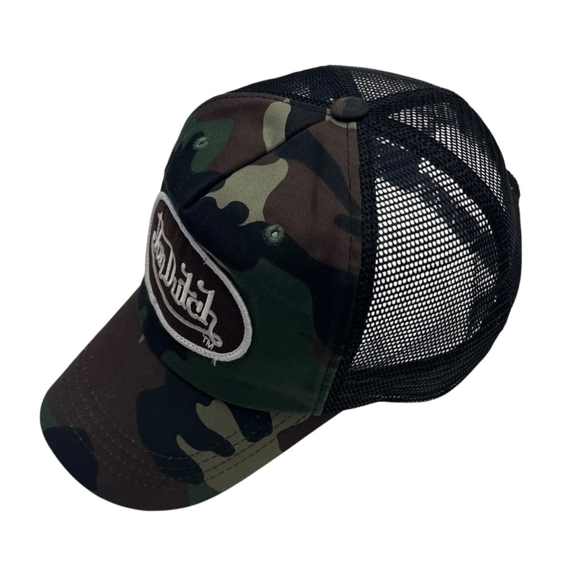 본더치 y2k 브라운 패치로고 카모 볼캡 상품이미지5