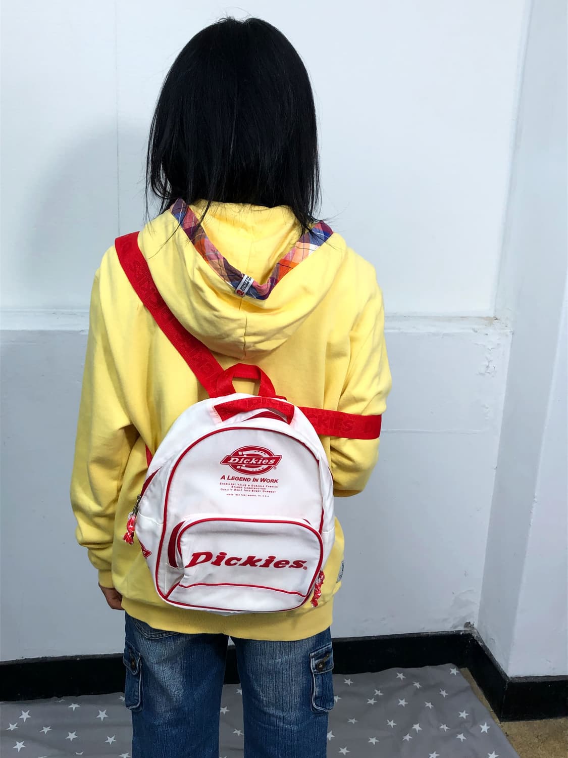 Dickies 디키즈 화이트 레드 미니 백팩 상품이미지1