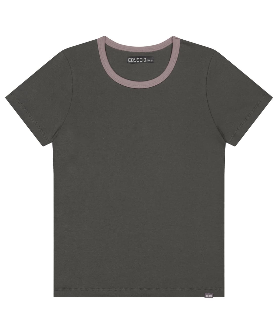 코이세이오 038 BASIC SLIM T-SHIRT CHARCOAL 상품이미지1