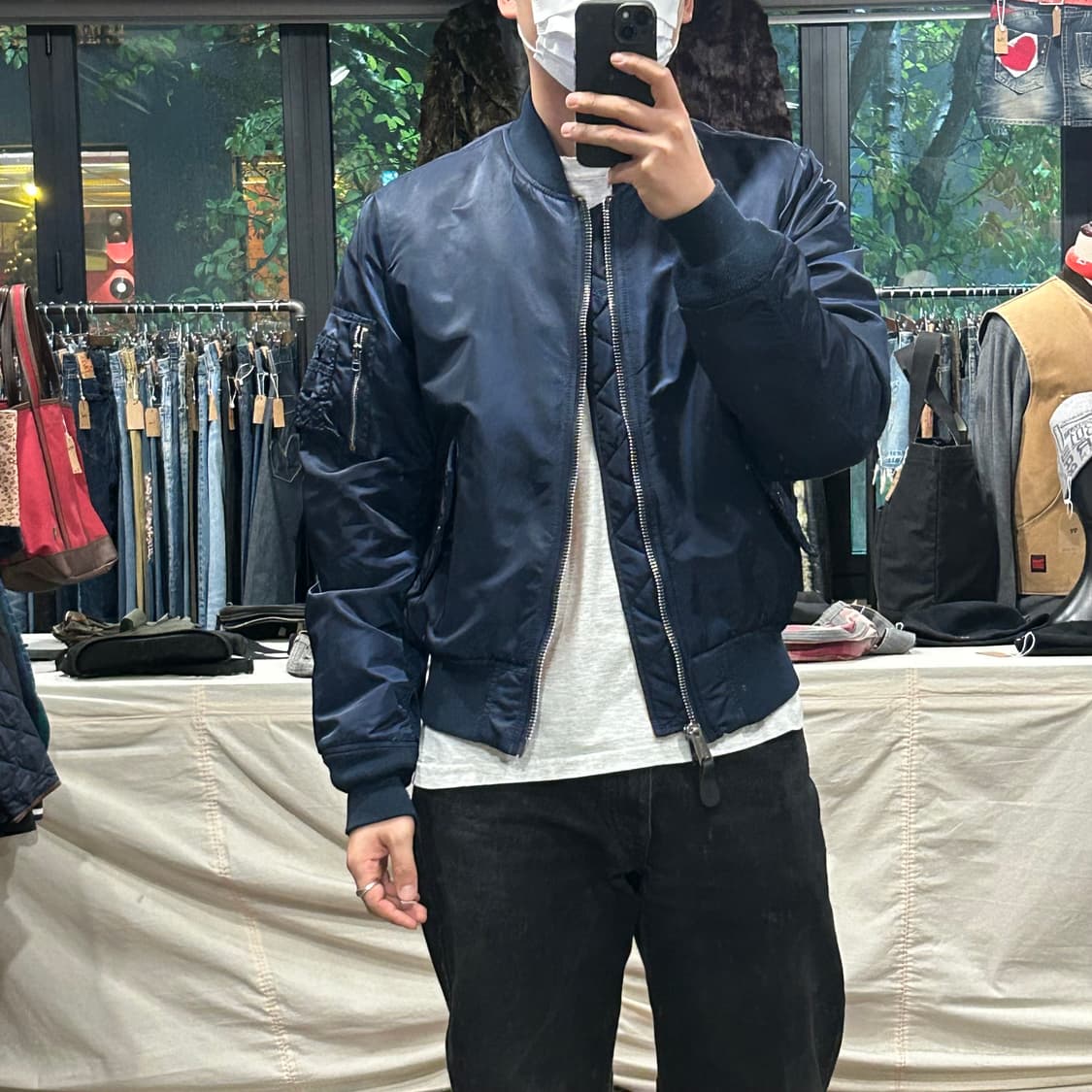 L) 알파인더스트리 MA-1 마원 항공점퍼 네이비 상품이미지7