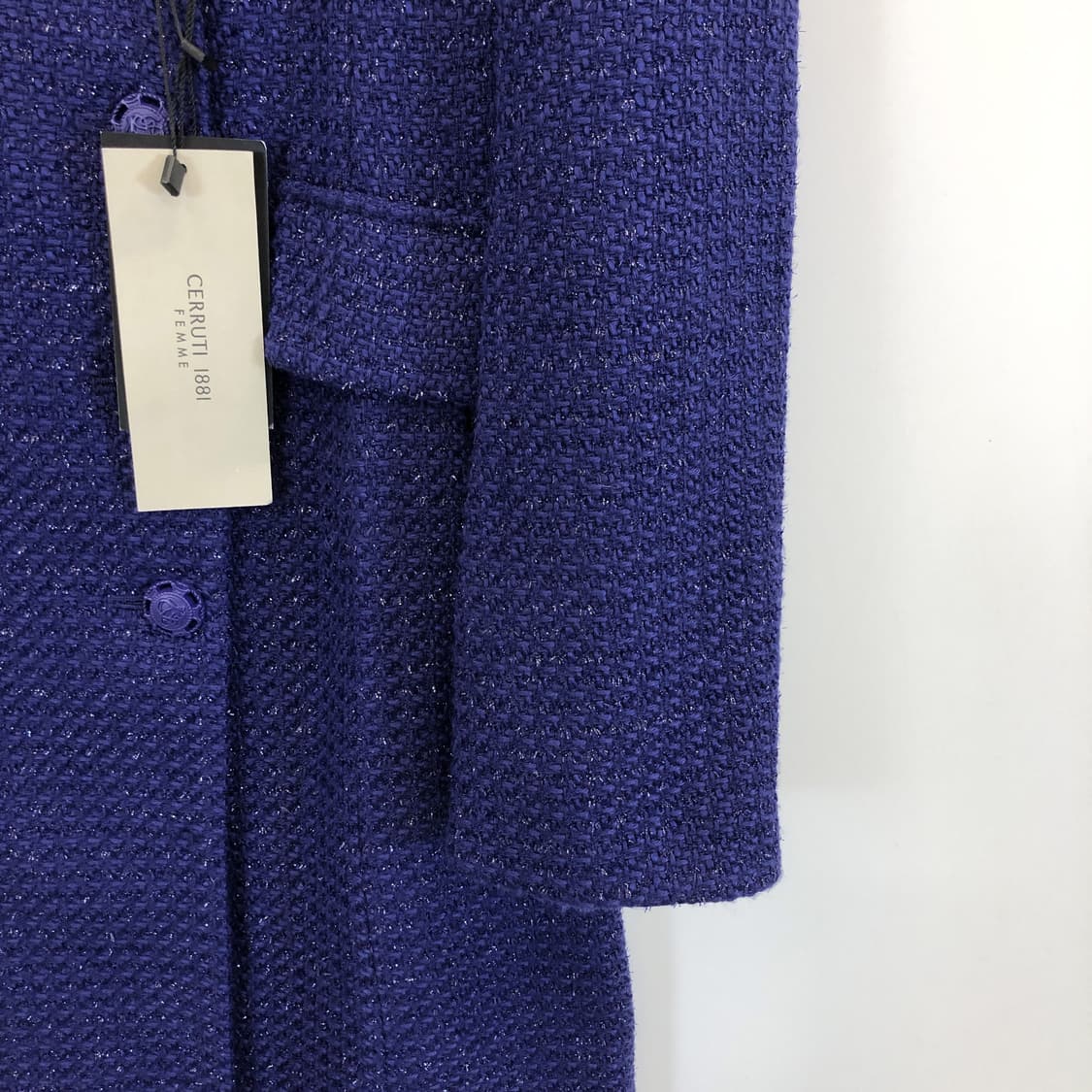 CERRUTI 1881 (새상품) 더블 퍼플코트 55  상품이미지3