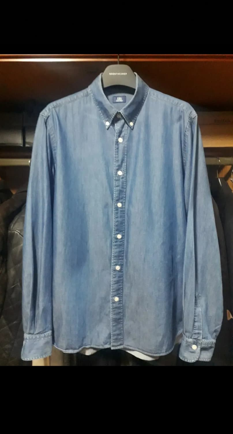 [판매] Kamakura Shirts가마쿠라 카마쿠라 샴브레이 데님 셔츠 상품이미지3