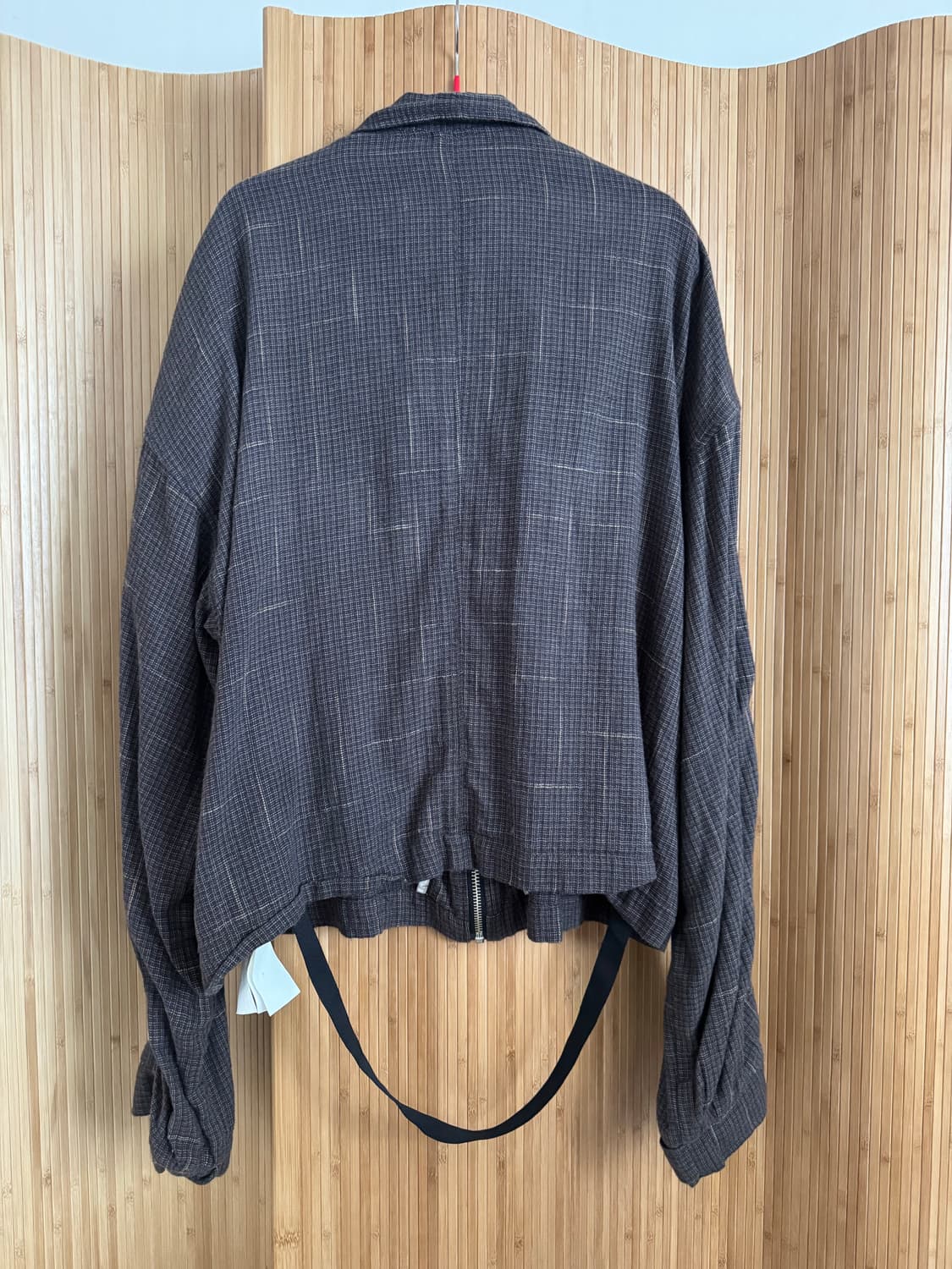 L 플라스틱 프로덕트(PLASTIC PRODUCT) 체크 지퍼 자켓 상품이미지6