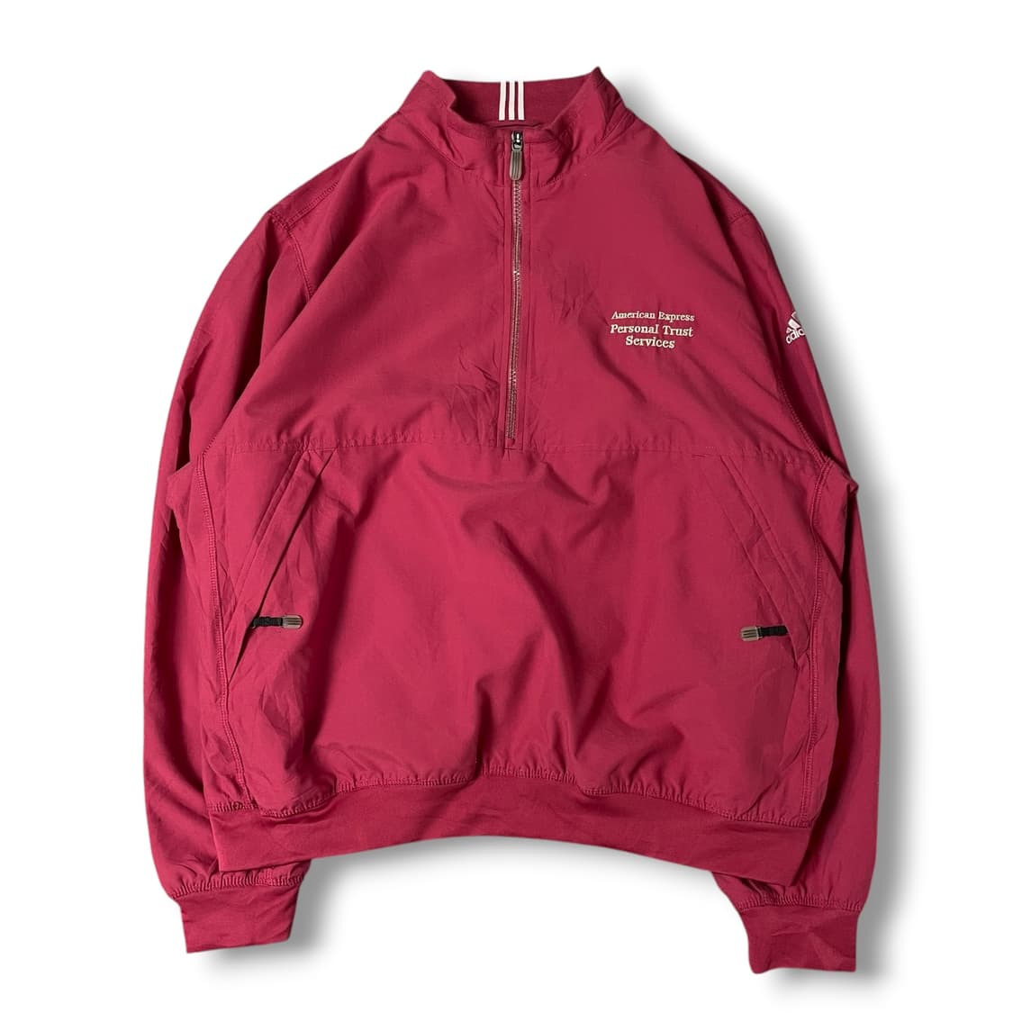  아디다스 핑크 레터링 로고 폴리 아노락 자켓 XL 상품이미지1