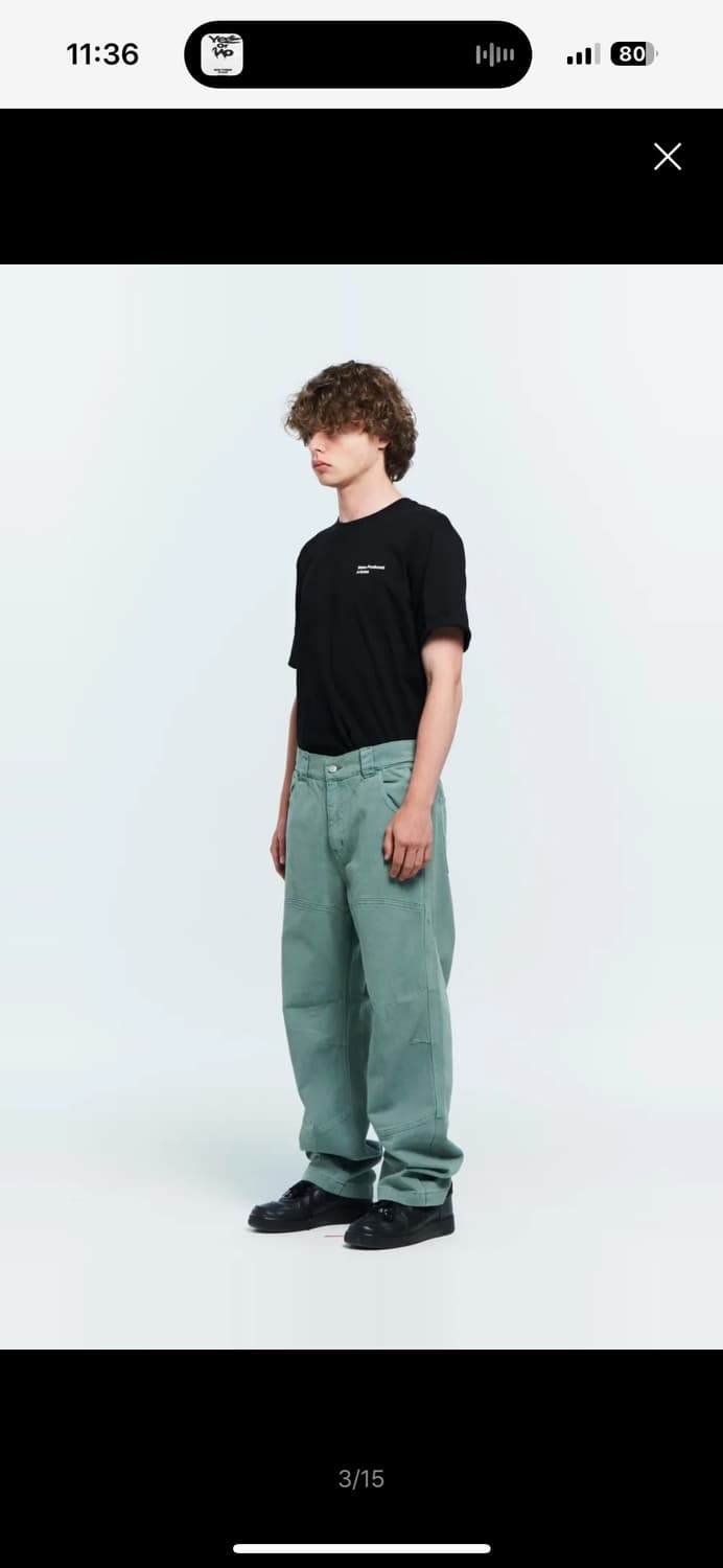 플라스틱프로덕트 에메랄드 CALF POCKET PANTS 판매합니다 상품이미지3