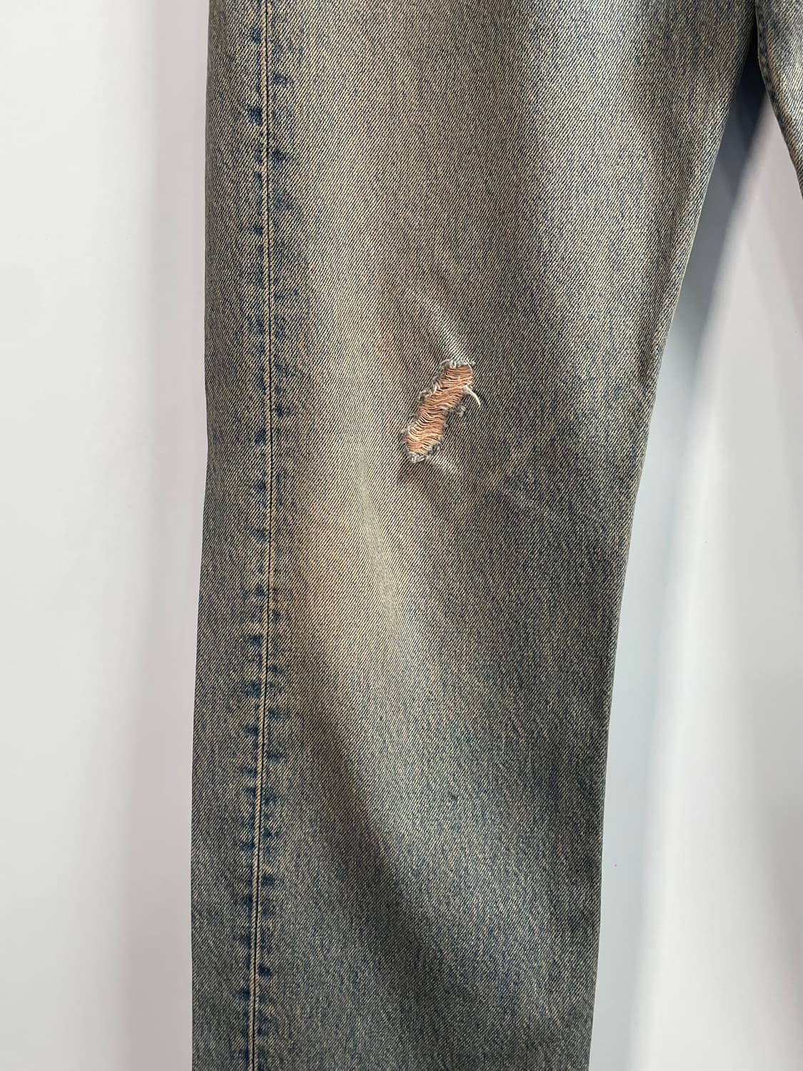 리바이스 501 워시드 디스트로이드 데님팬츠 (onp.151) 상품이미지7