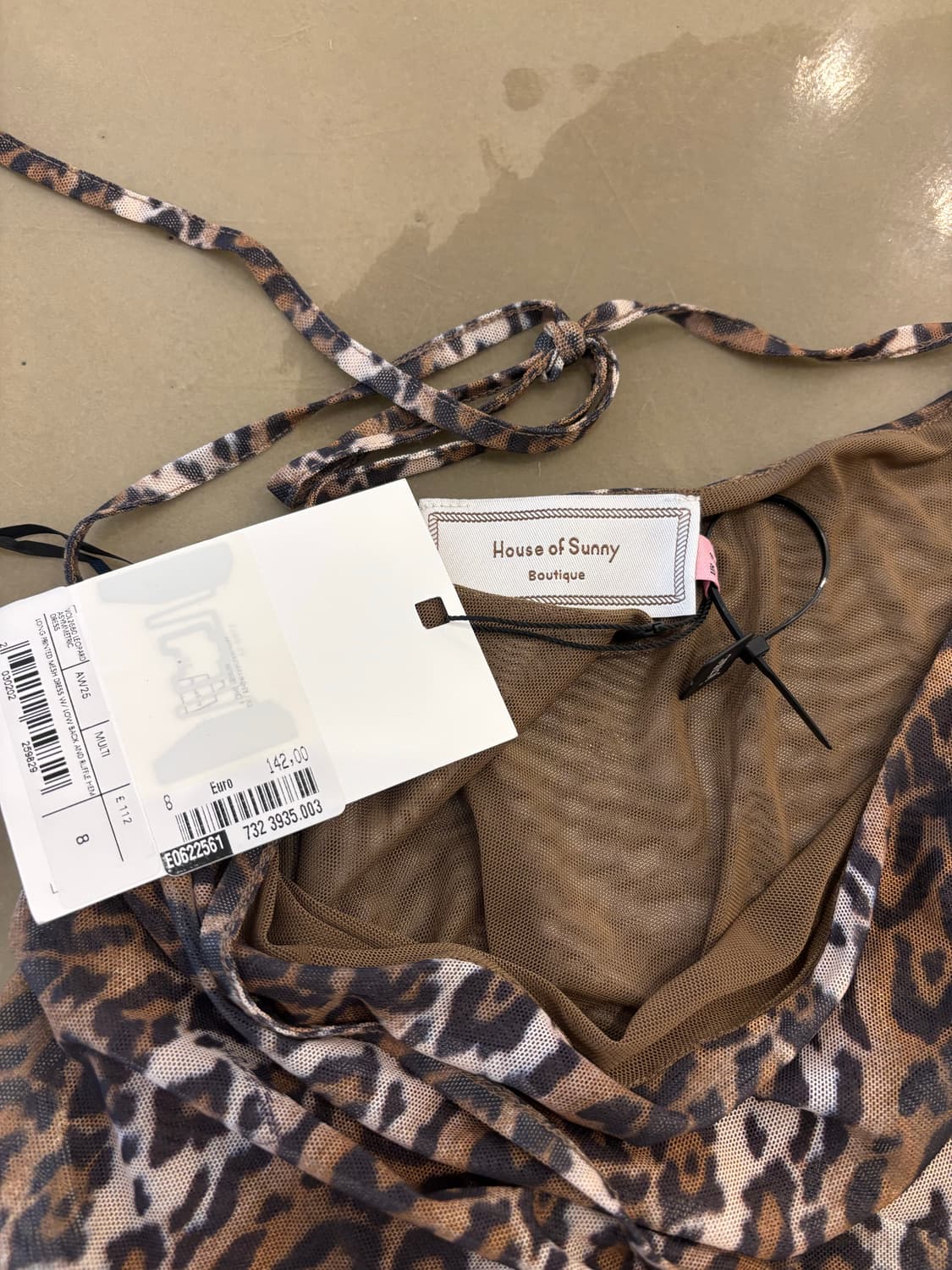 레오파드 오프숄더 드레스 상품이미지2