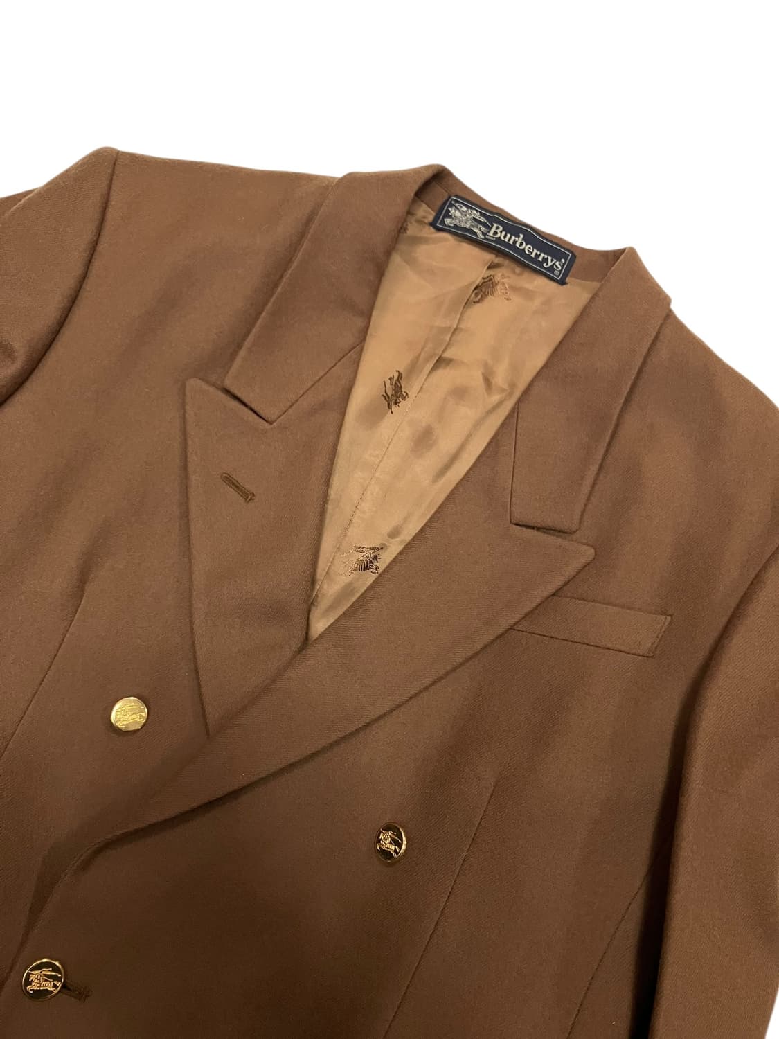 버버리 브라운 더블 버튼 자켓 M 상품이미지2