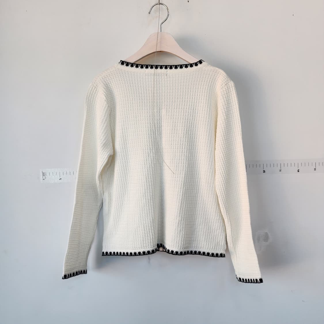 GGPX 화이트 배색 가디건 상품이미지4