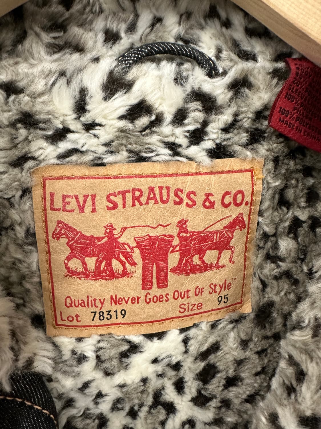 리바이스) 데님 흑청 자켓 95 상품이미지3