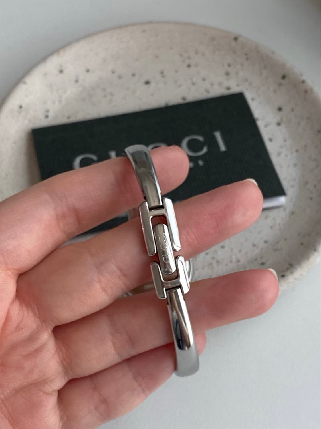 Gucci 구찌 호스빗 실버 뱅글 워치 상품이미지4