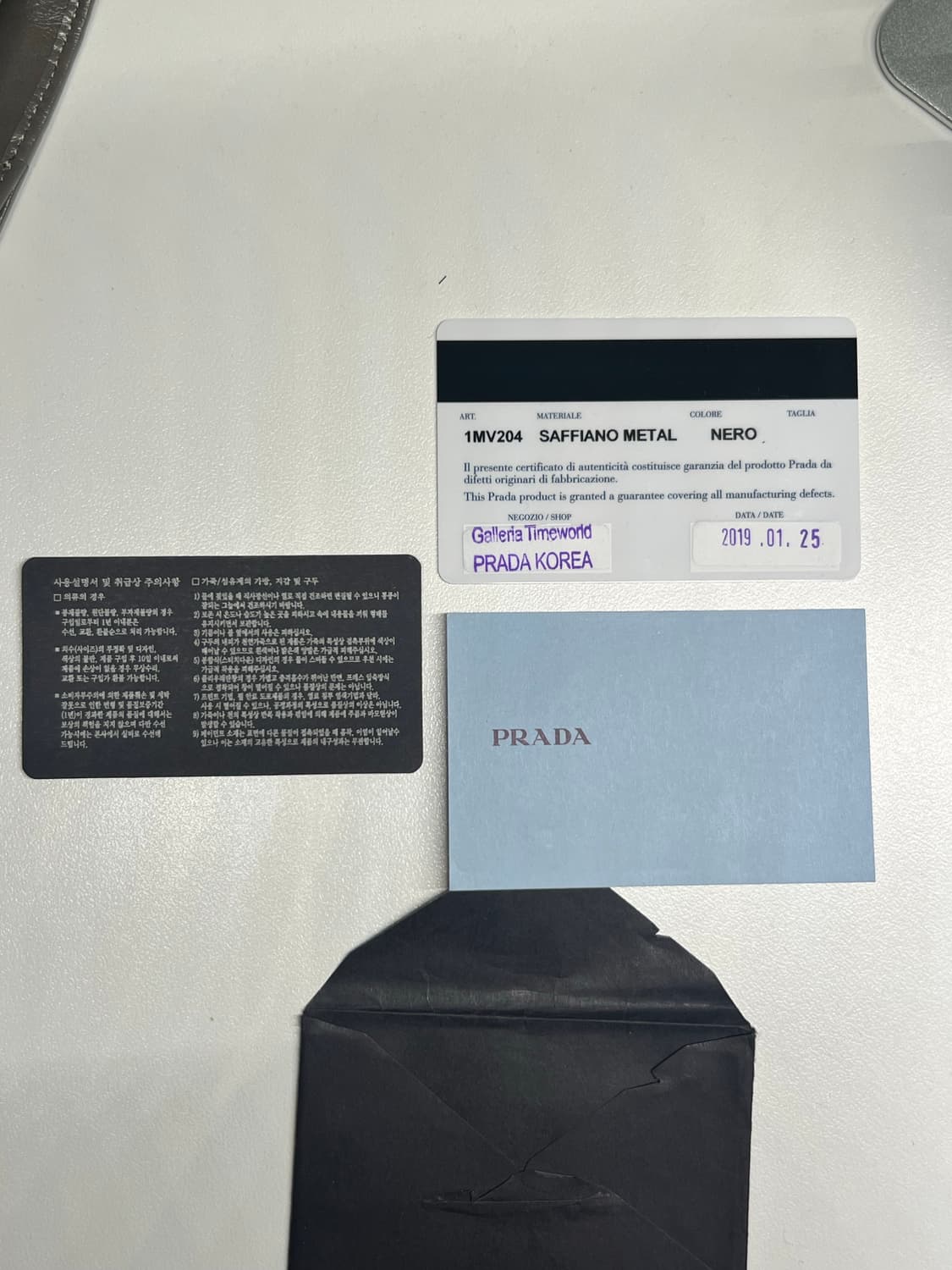 프라다 사피아노 반지갑 블랙 상품이미지5