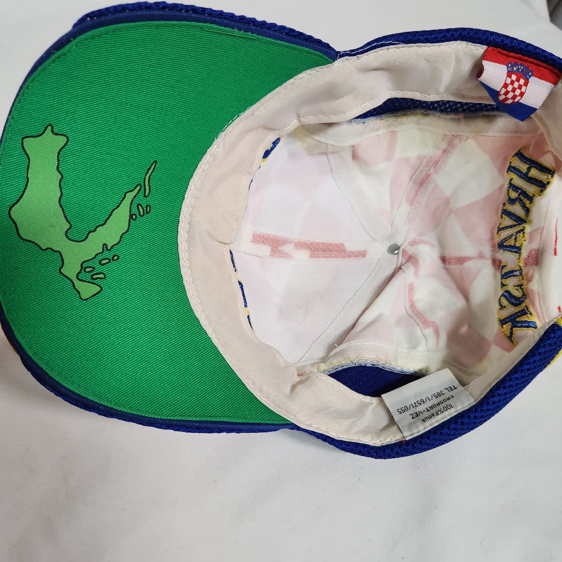 H926 [F] 크로아티아 체크 빈티지 캡 모자 상품이미지5