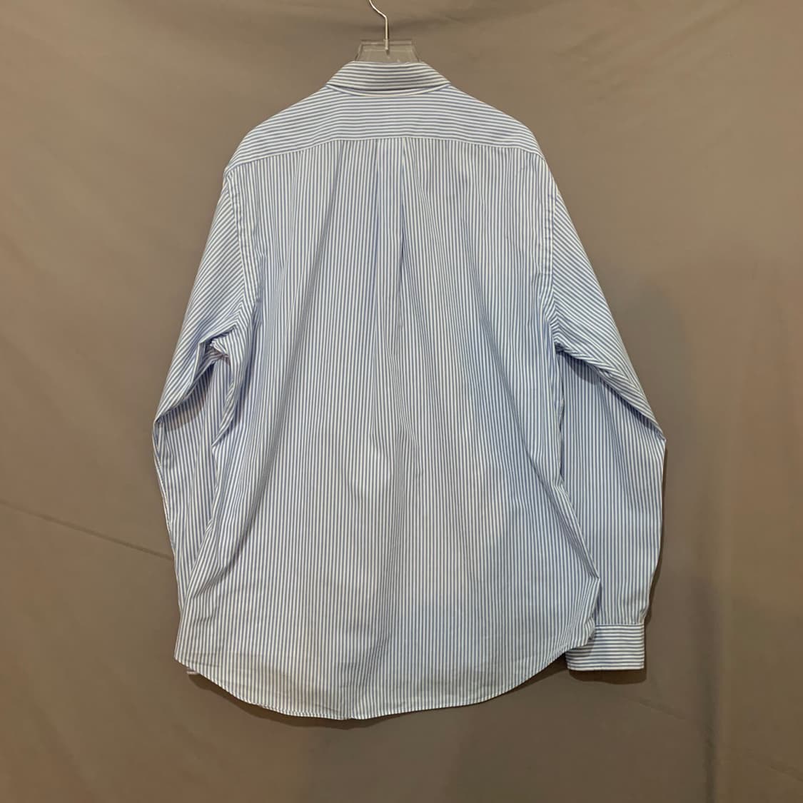 XL 폴로랄프로렌 슬림핏 블루 스트라이프 스판 셔츠 남방 상품이미지2