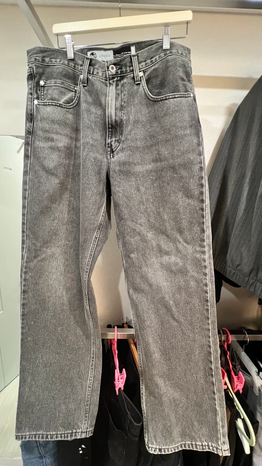 리바이스 실버탭 그레이 워시드 데님팬츠 루즈핏 상품이미지1