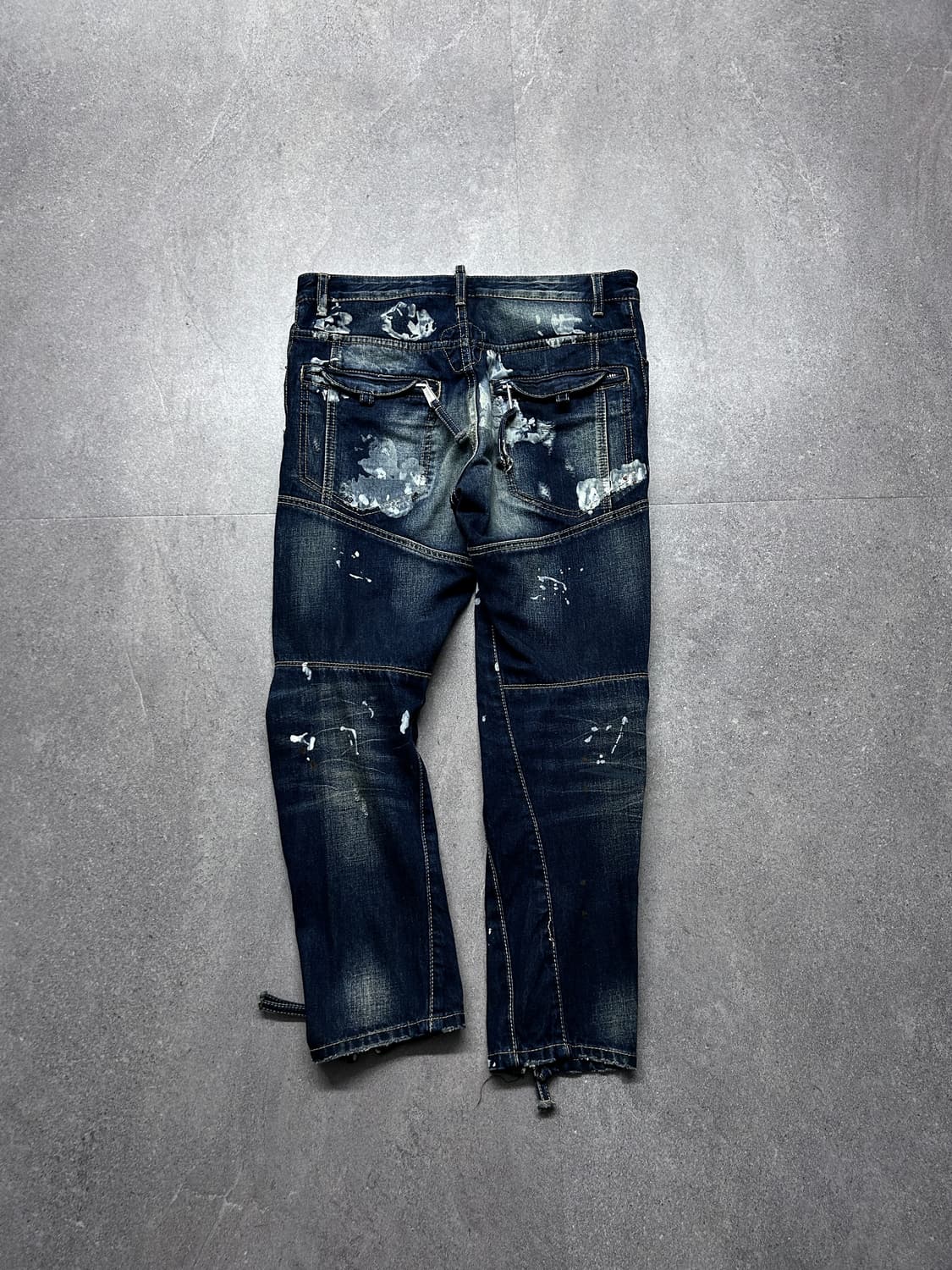 디스퀘어드2 플레어 짚 더티 페인트 데님  상품이미지7