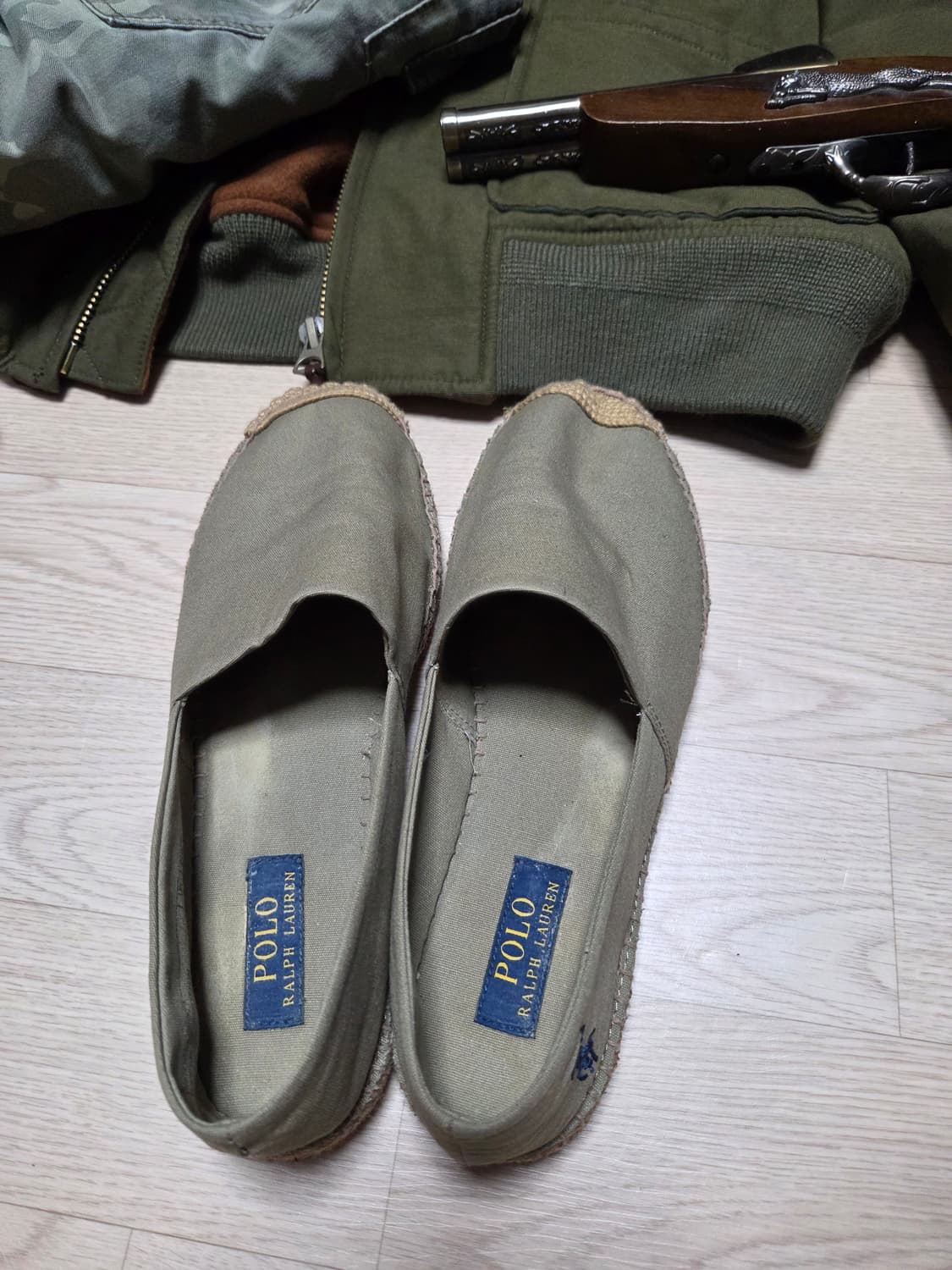 (1회 착용)POLO RALPH LAUREN 캔버스 단화 로퍼 슬립온 상품이미지6