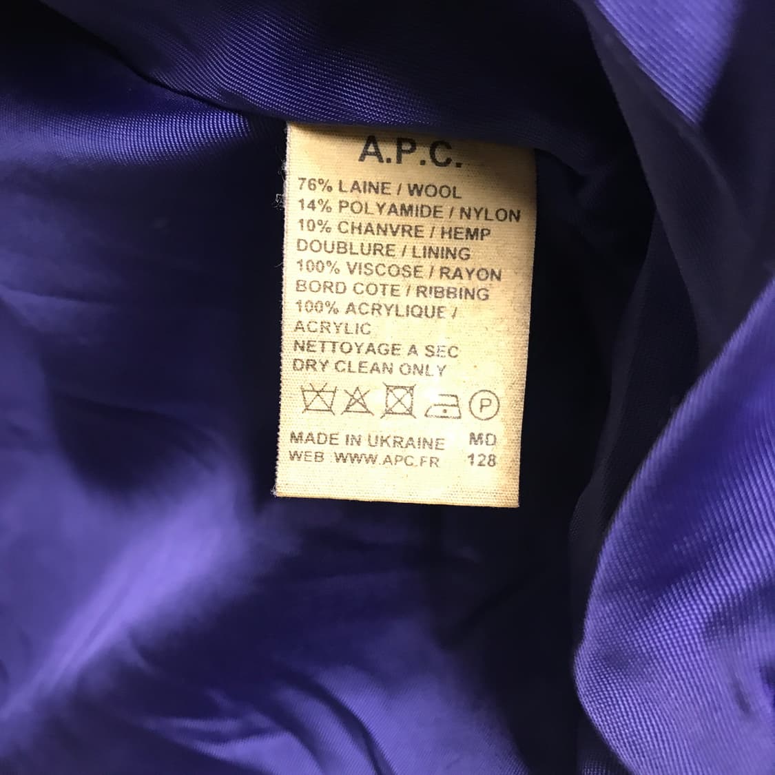 APC 아페쎄 코트 자켓 34(W) 상품이미지5