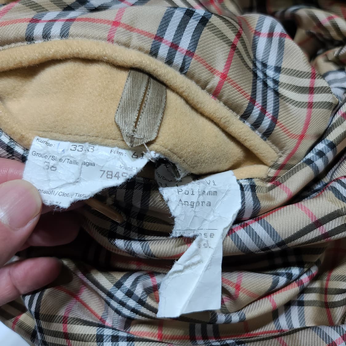 버버리 금장 후드 코트[XL] 상품이미지6