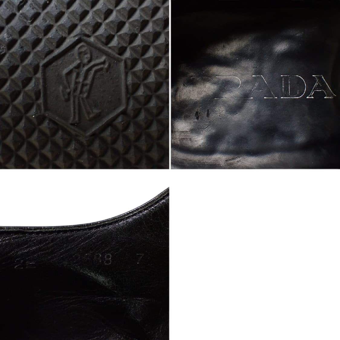 프라다 메달리온 레더 드레스슈즈 00s y2k 상품이미지7