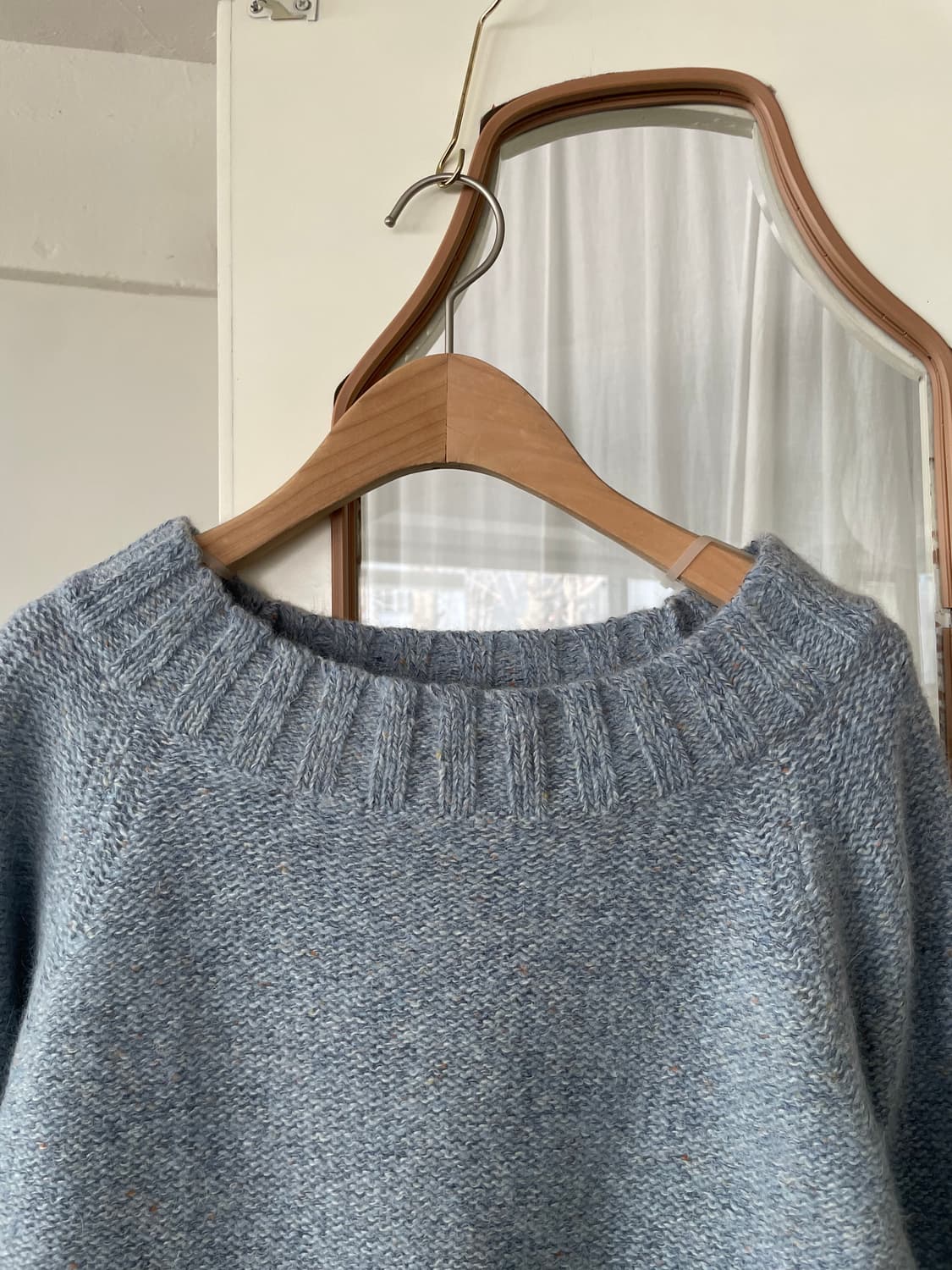 vintage boat neck angora knit 상품이미지2