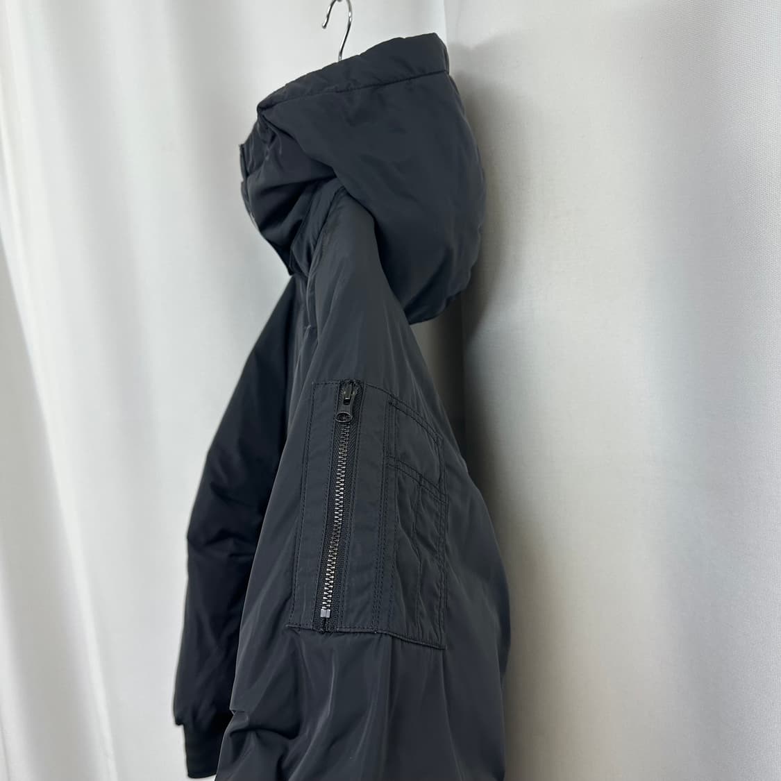  아디다스 불꽃 여자 롱패딩 점퍼 검정 XS 상품이미지5