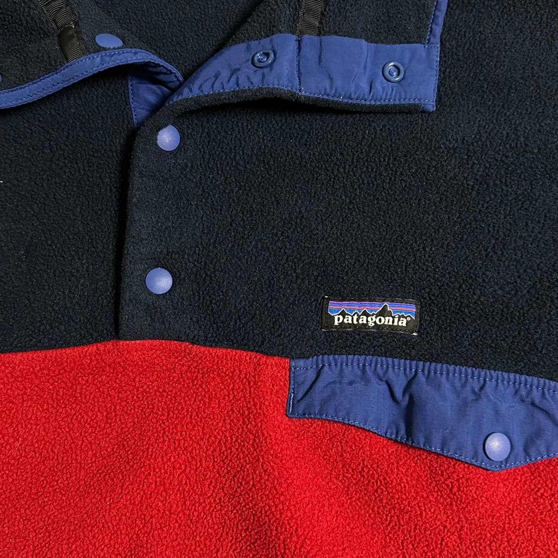 10s 파타고니아 신칠라 스냅티 네이비 레드 XL 상품이미지1