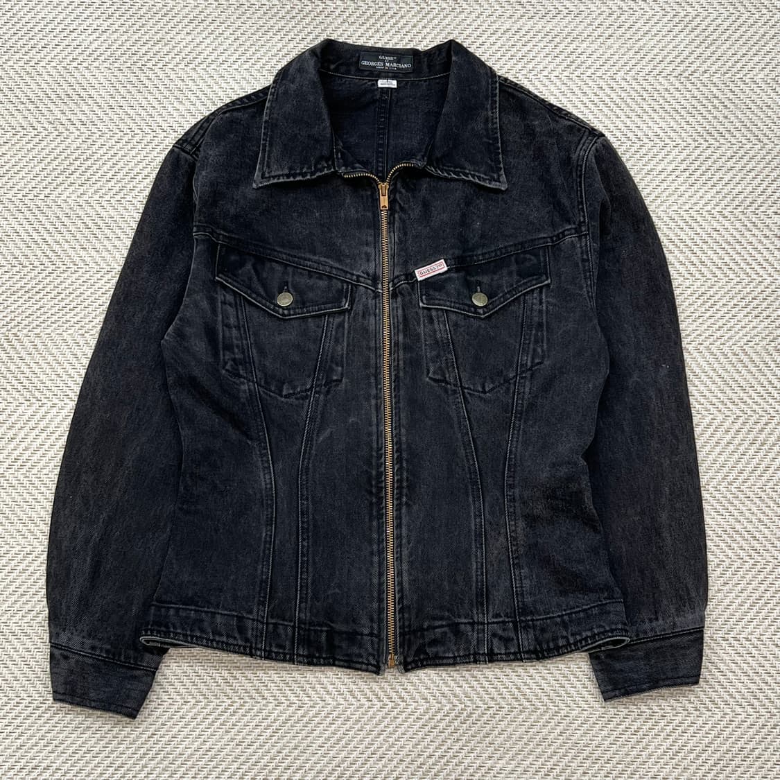 게스 투포켓 데님 집업 자켓 r2484 상품이미지1