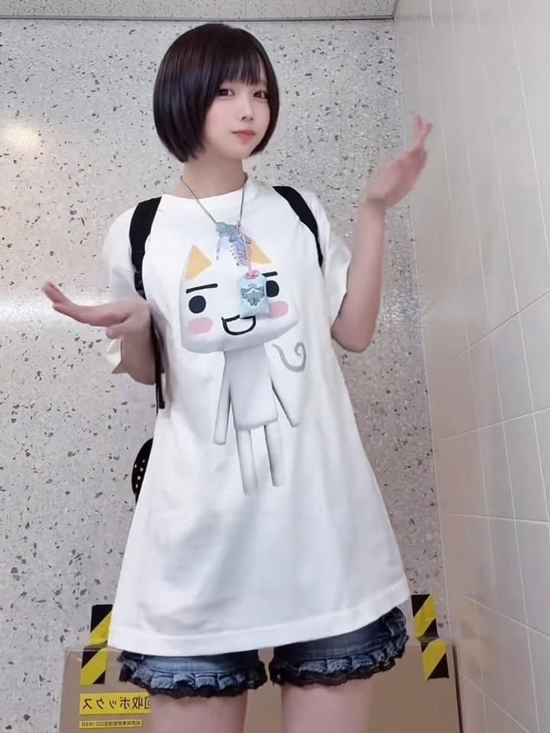 COSPA 도코데모잇쇼 토로 반팔 티셔츠 L 아노깔 캐릭터 티셔츠 상품이미지1