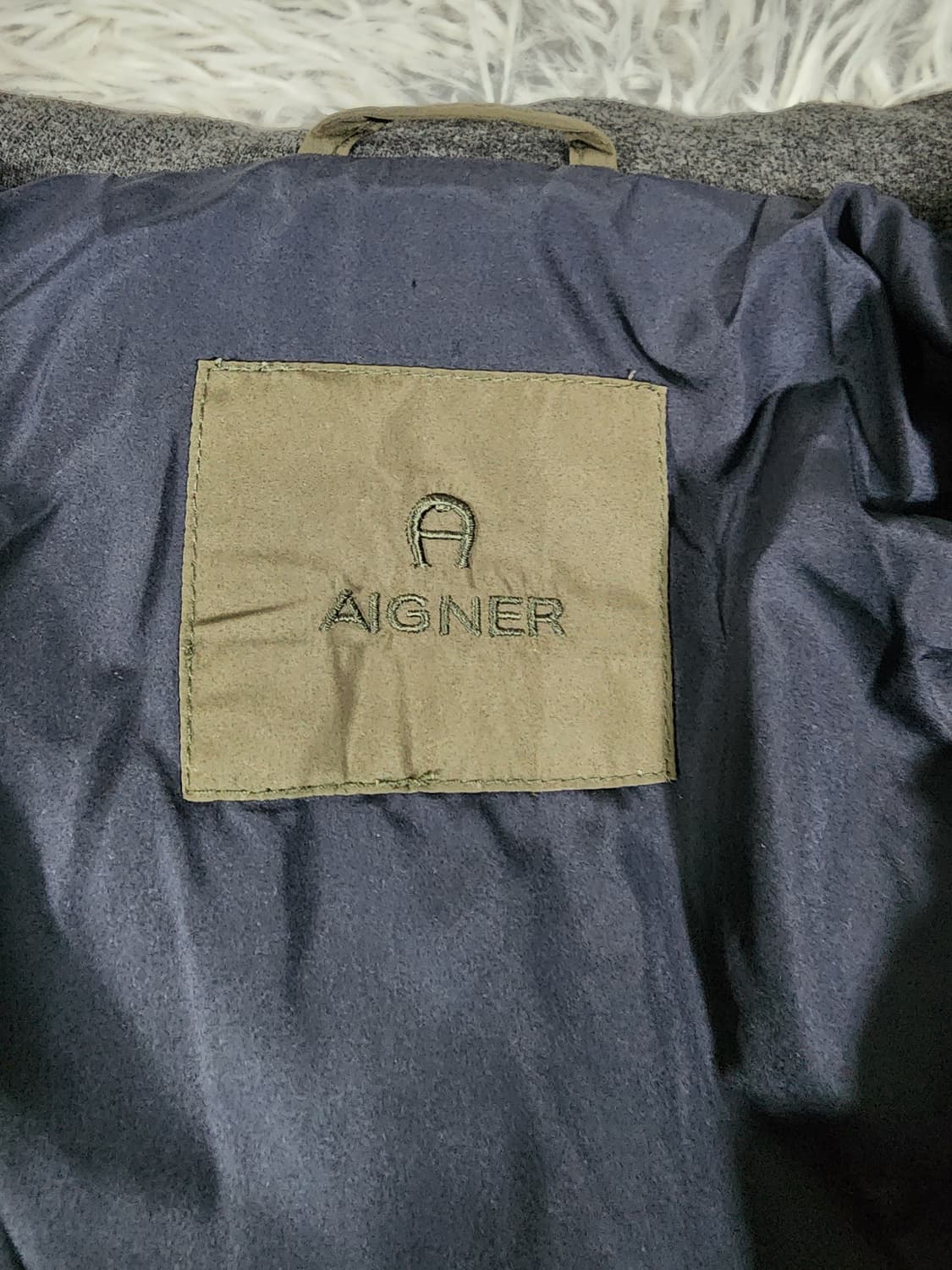 아이그너 카키색 퀼팅 자켓 점퍼 상품이미지3