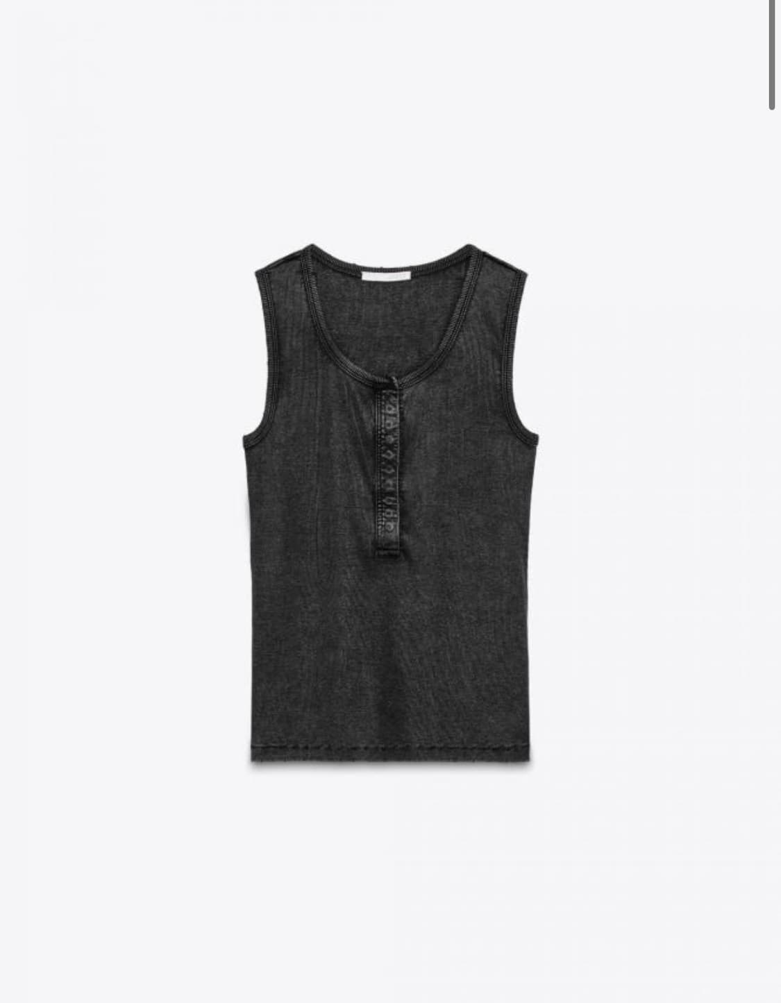 ZARA 워시드 리브드 탑 상품이미지1
