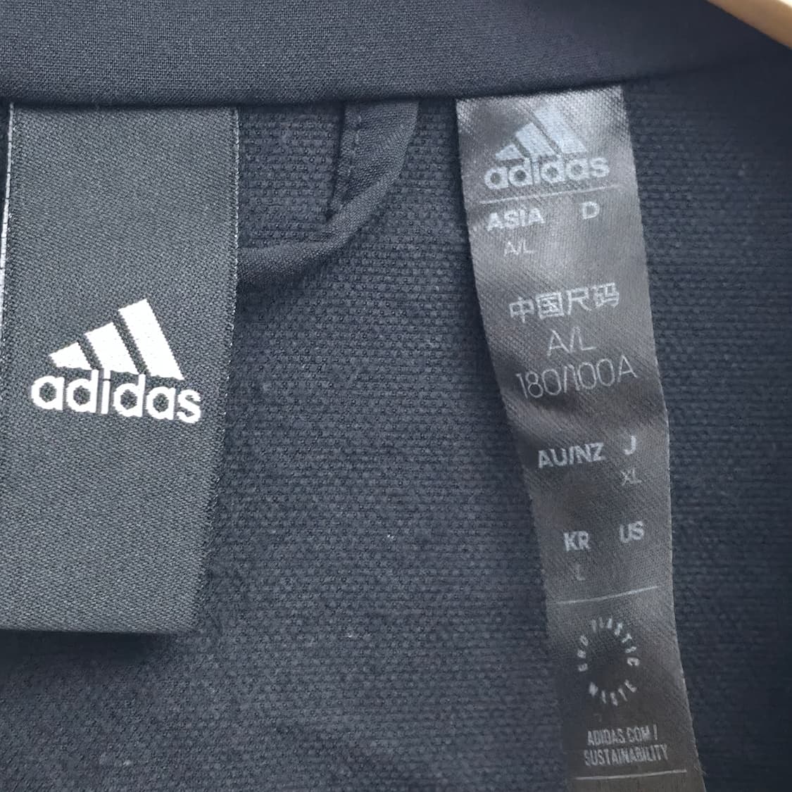 [L] 아디다스 블랙 경량 바람막이 상품이미지5