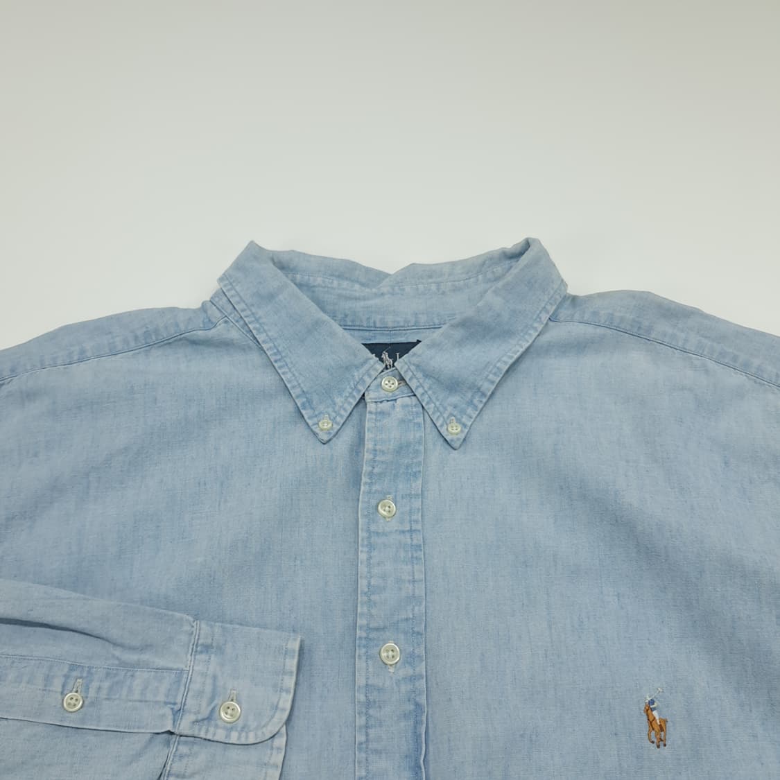 CN794 4XB 폴로 랄프로렌 샴브레이 긴팔 셔츠 남방 상품이미지3