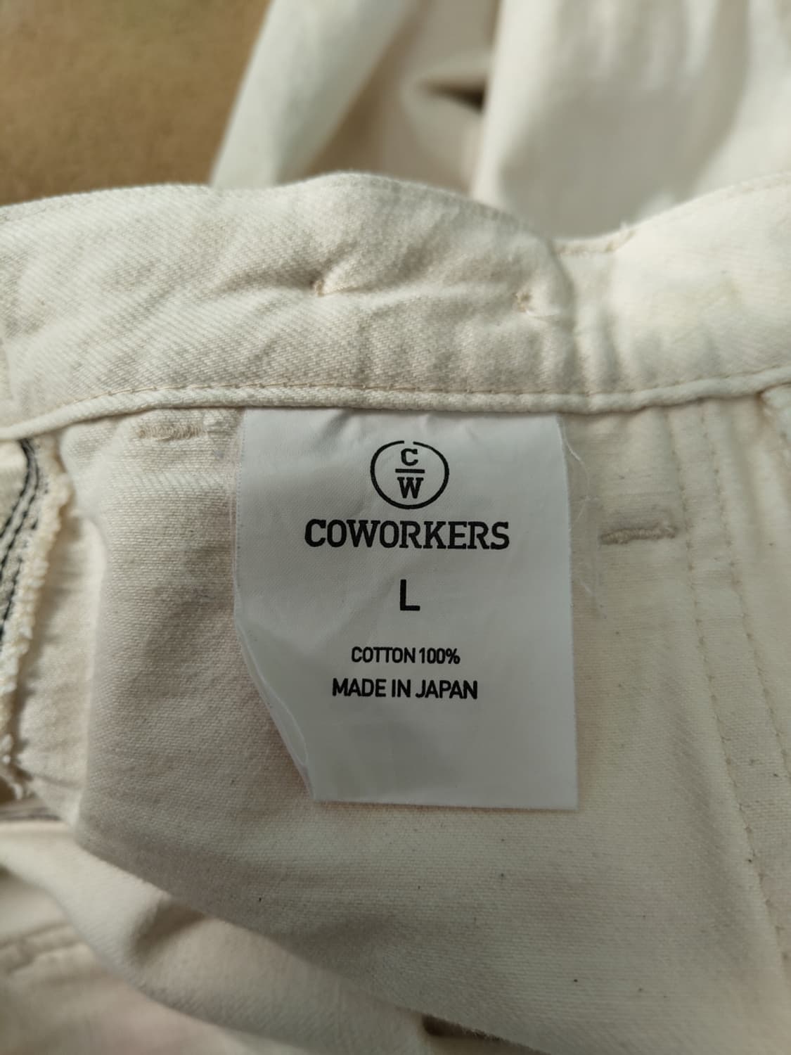 COWORKERS CWE-003 에크루 포켓 퍼티그 팬츠 상품이미지5