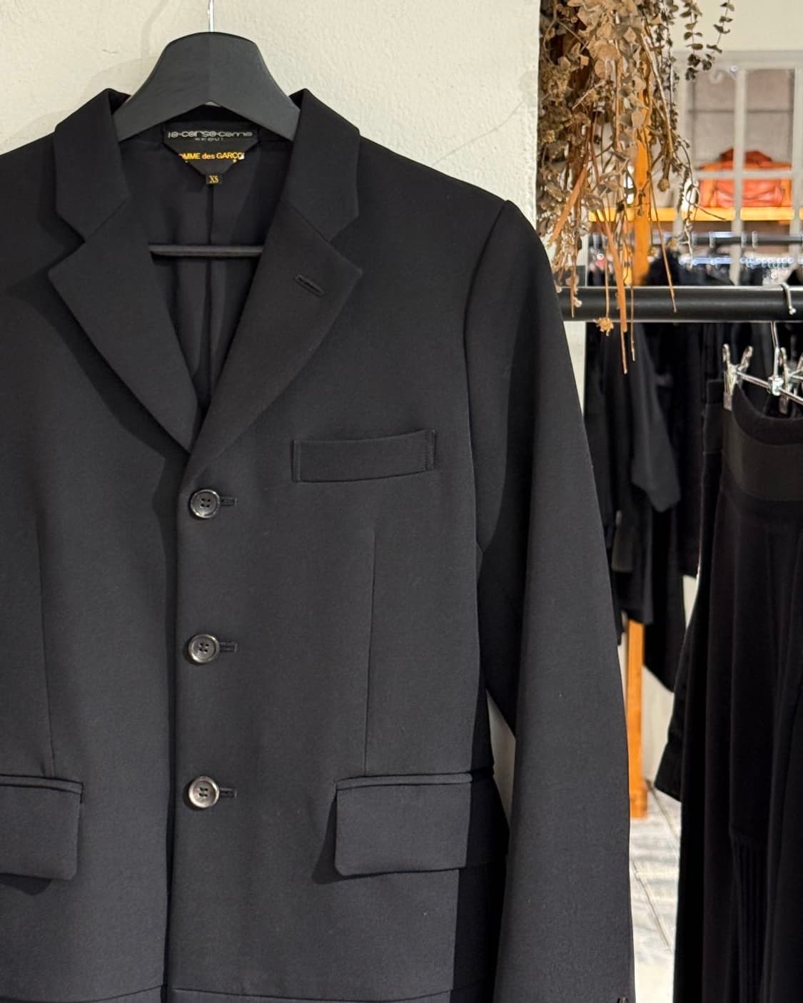 꼼데가르송 2015fw 블랙 컷아웃 자켓 상품이미지3