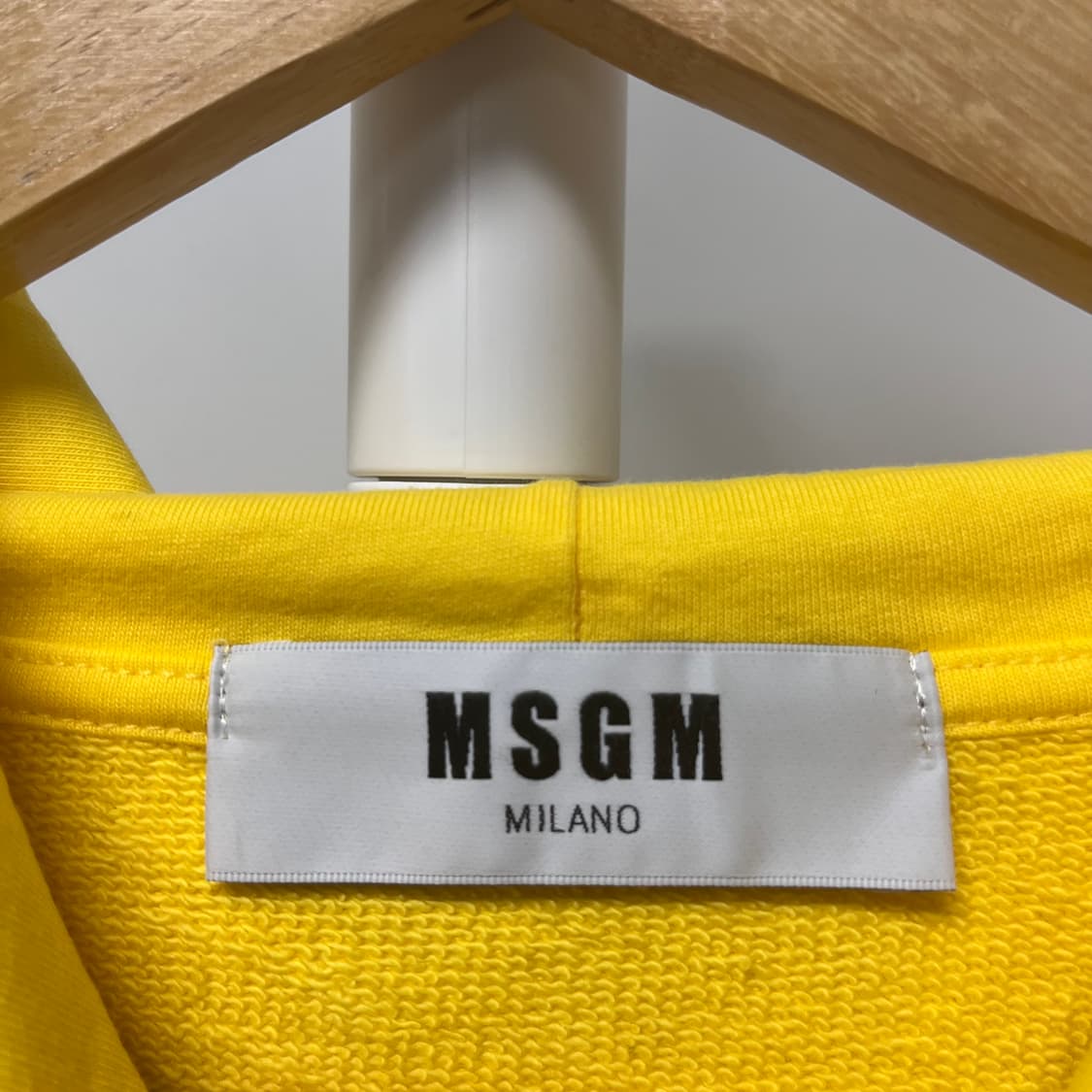MSGM 러플 후드 맨투맨 티셔츠 노랑 S 상품이미지5