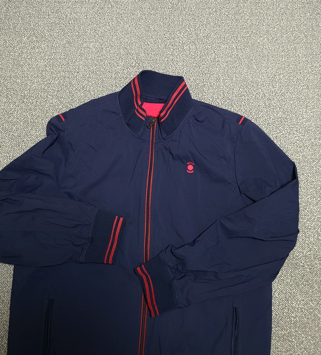 W.ANGLE 남성  베스트  내피   바람막이 자켓 105 네이비/레드 상품이미지2