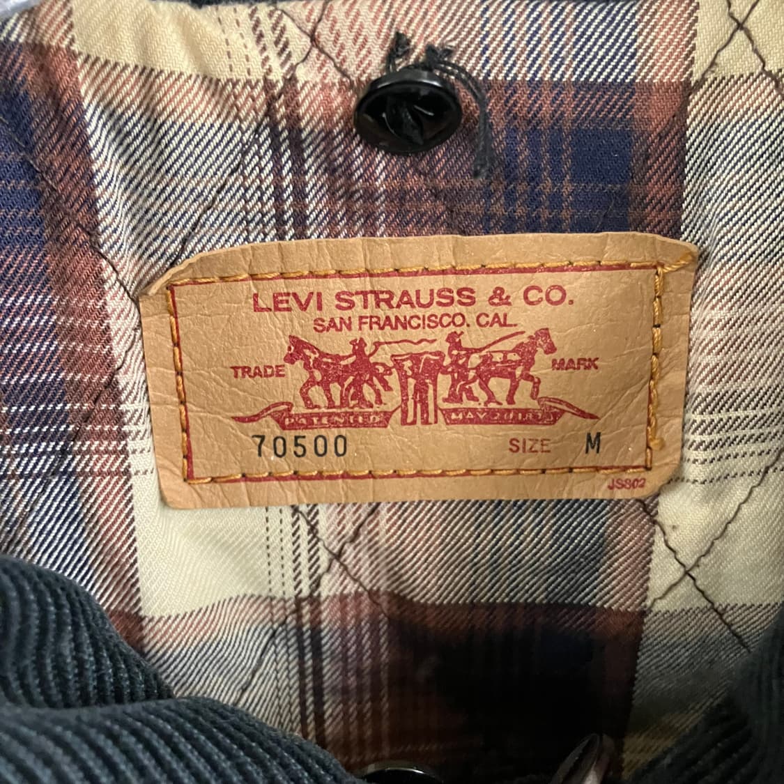 리바이스 블랙 코듀로이 트러커 자켓 M 상품이미지3