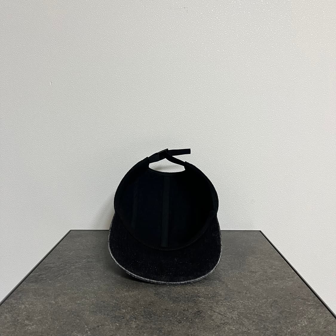 슈프림 워시드 데님 블랙 박스로고 캠프캡 모자 상품이미지3