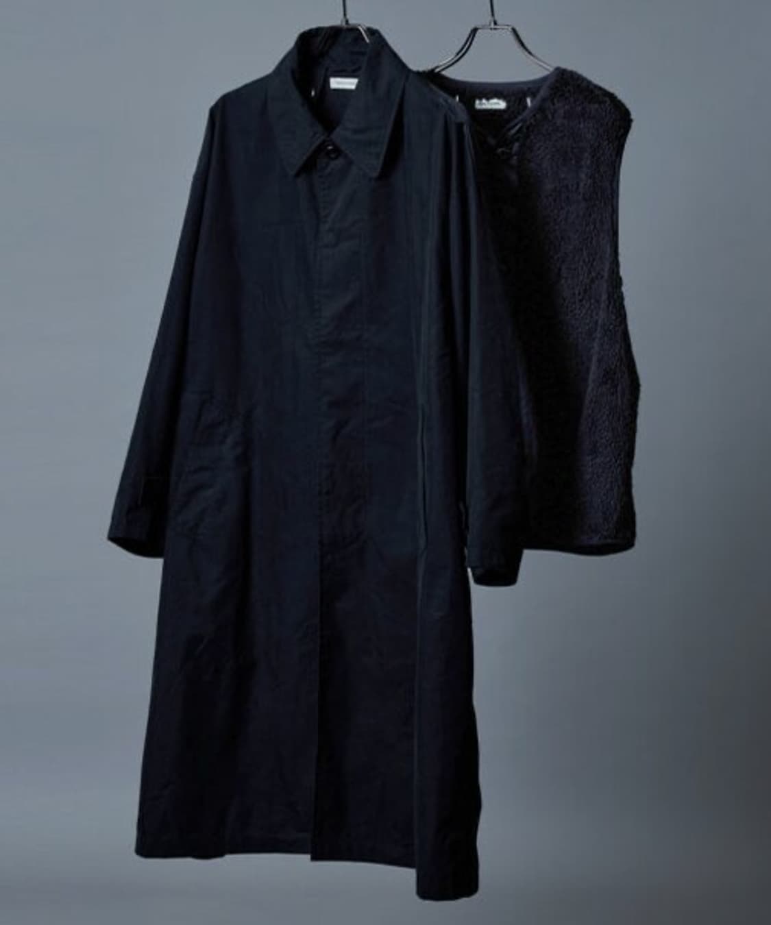 Freak's Store 넥 버튼 코트 상품이미지2