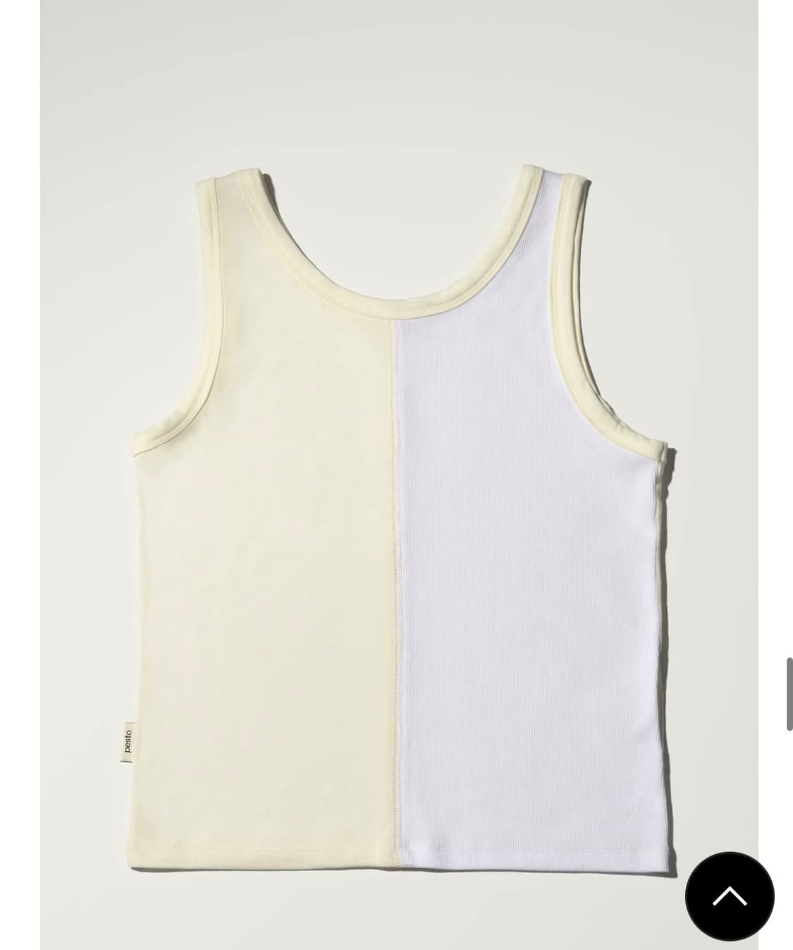 페스토 HALF AND HALF SLEEVELESS TOP DOVE 상품이미지1