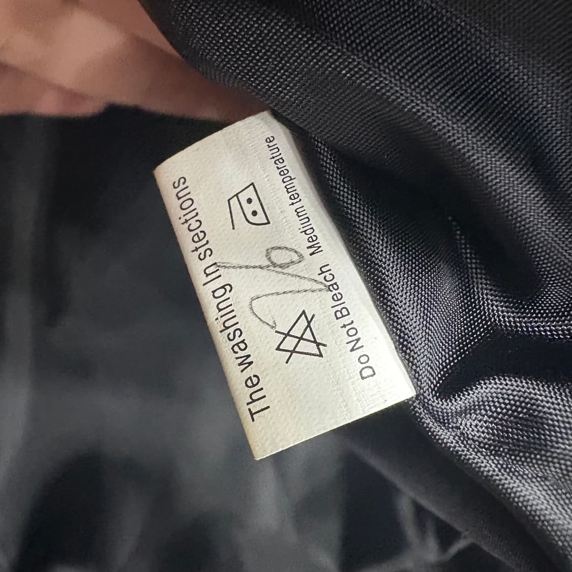 배색 레더 자켓 상품이미지3