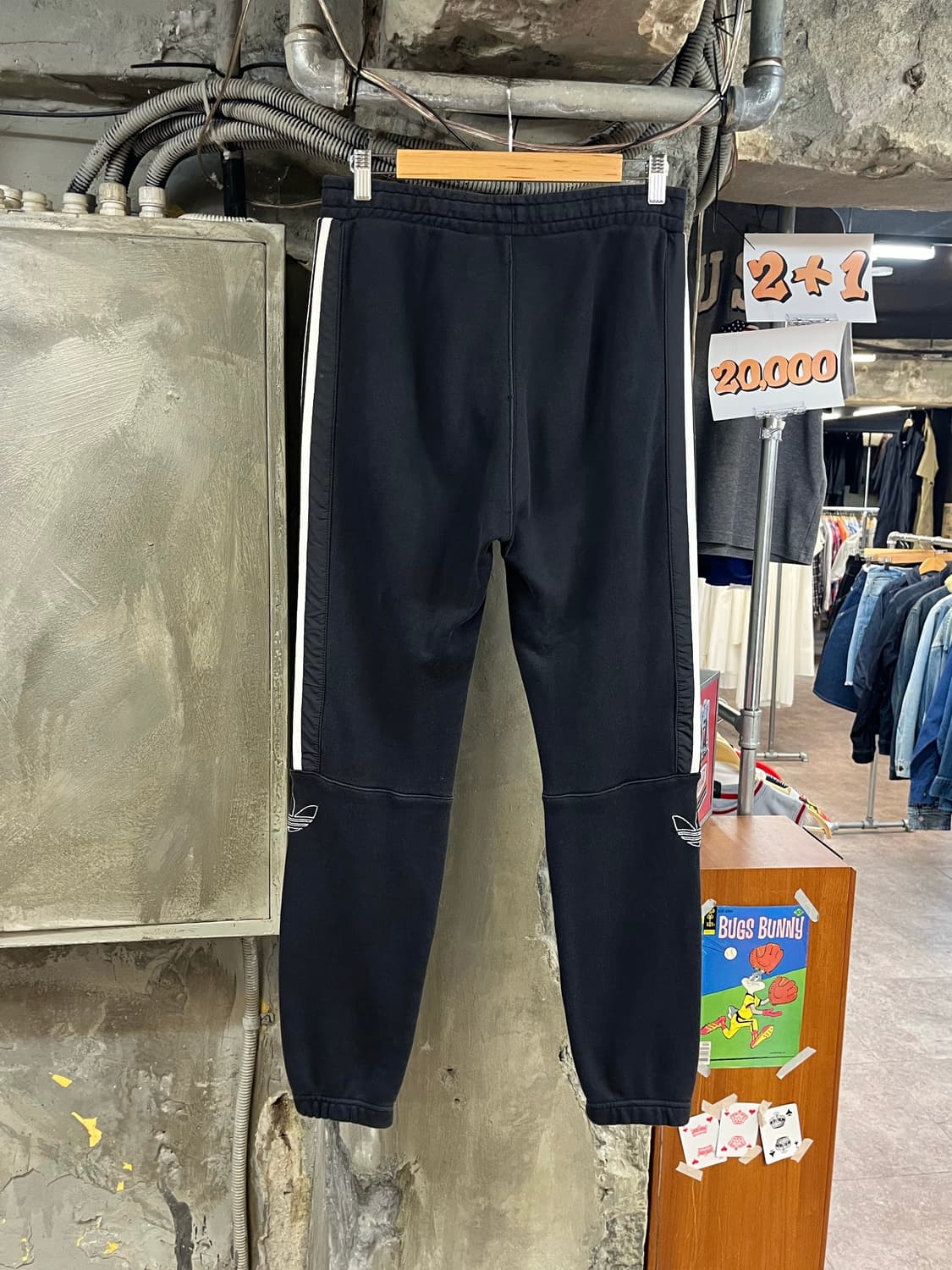 아디다스 스웻 조거 팬츠 블랙 L #csz4115 상품이미지2