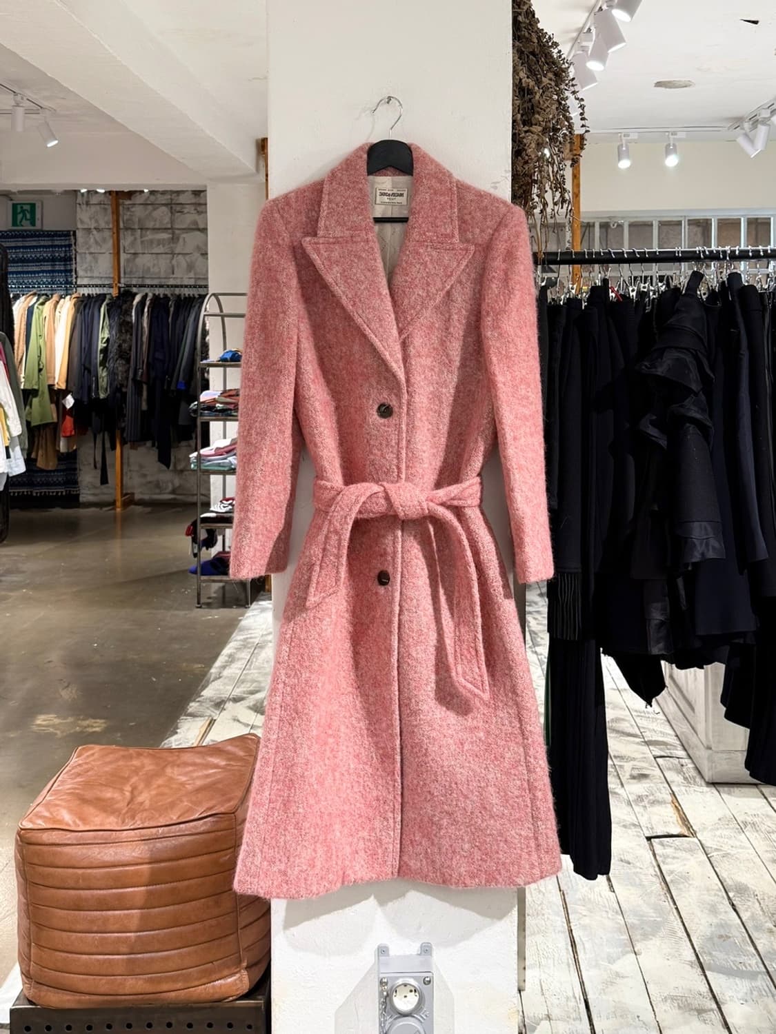 쟈딕앤볼테르 핑크 모나코 울 혼방 코트 상품이미지1