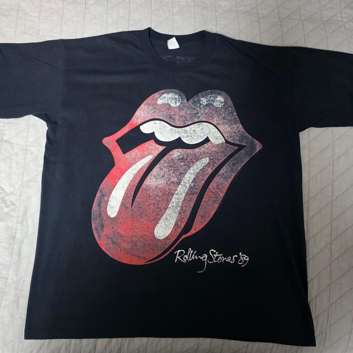 [OS] 80s 롤링스톤즈 1989 밴드티 ver. 페이딩 상품이미지1