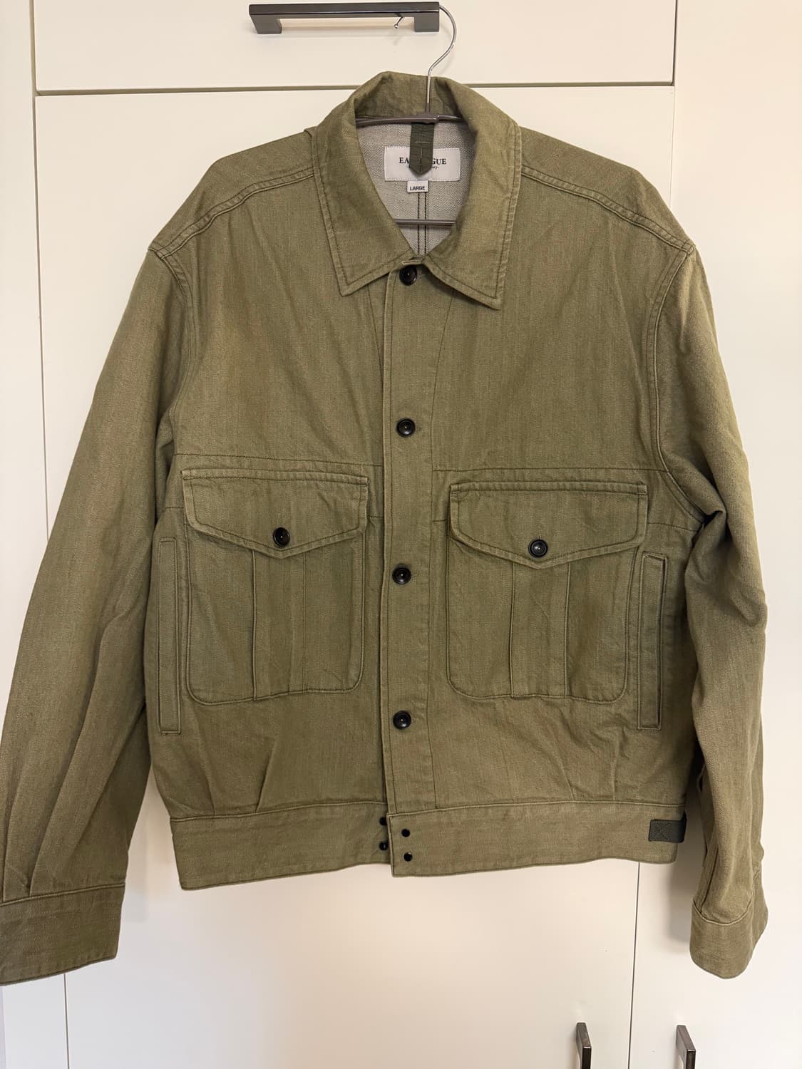 이스트로그 배틀드레스 자켓 올리브데님 L 상품이미지3