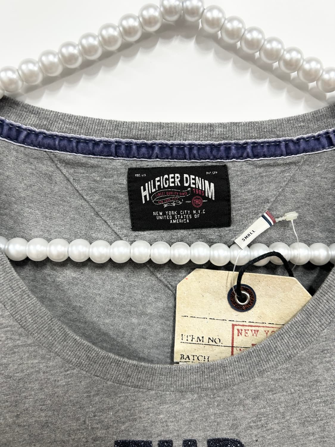 [TOMMY HILFIGER] 택O / 타미힐피거 y2k 글리터 반팔 상품이미지6