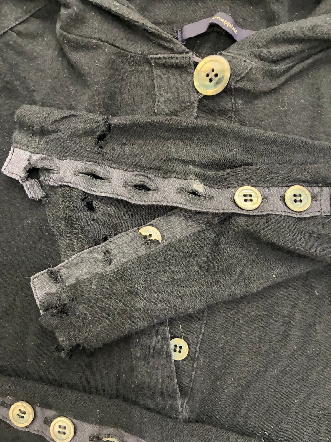 38)bon Appetit 빈티지 여성 후드 롱 슬리브(소매 찢어짐) 상품이미지7