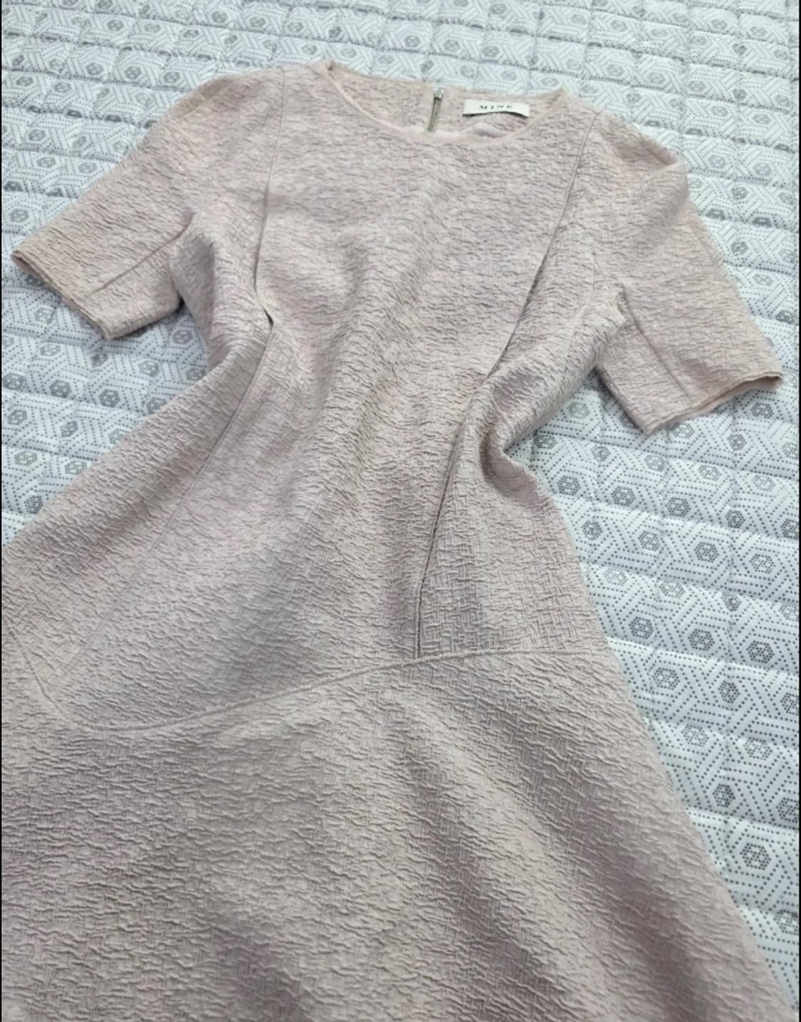 MINE 연핑크 트위드 미니 원피스 ~55 상품이미지4