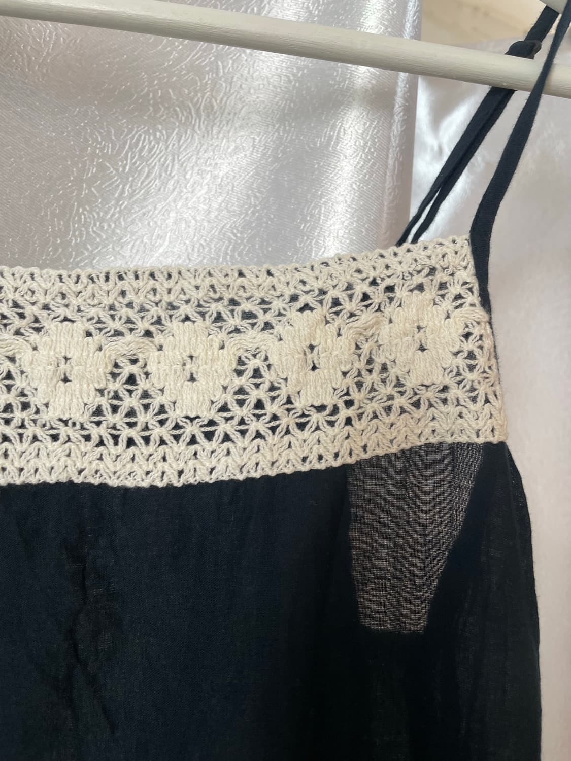 블랙 레이스 나시 원피스 상품이미지3